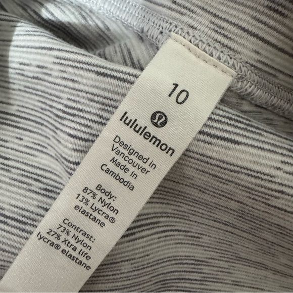 lululemon athletica wunder under heather Gray scalloped hem 23 cropped Leggings - Picture 4 of 10